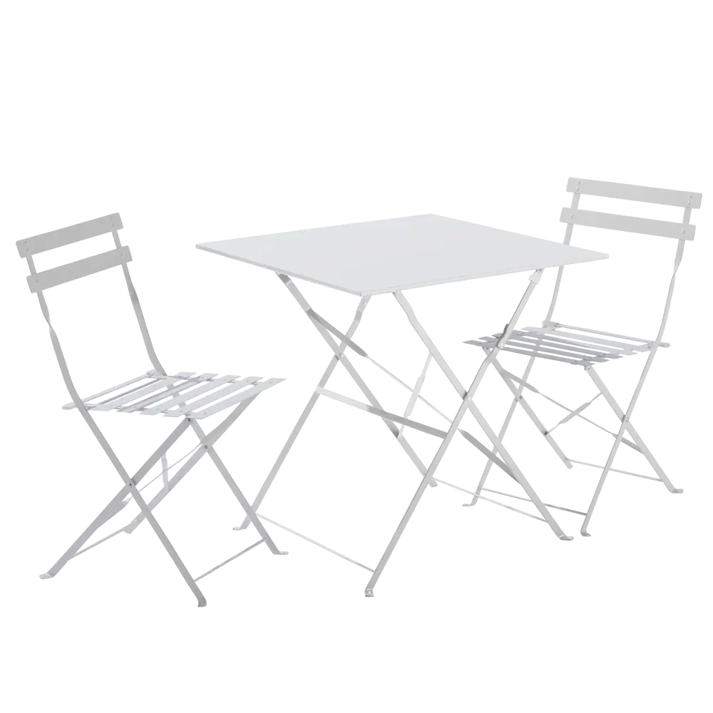 Стул Naterial Flora Origami складной 47х41х80 см сталь кремовый STLM-2056142 - Вид №5