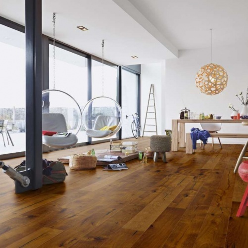 Паркетная доска Meister PD 400 Cottage Дымчатый 8304 Дуб Рустик с брашью (Текстурированная) 2200х180 мм 2300200020 - Вид №9