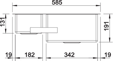 521610 Кухонная мойка Blanco Claron 340/180-U чаша справа  Blanco Claron - Вид №5