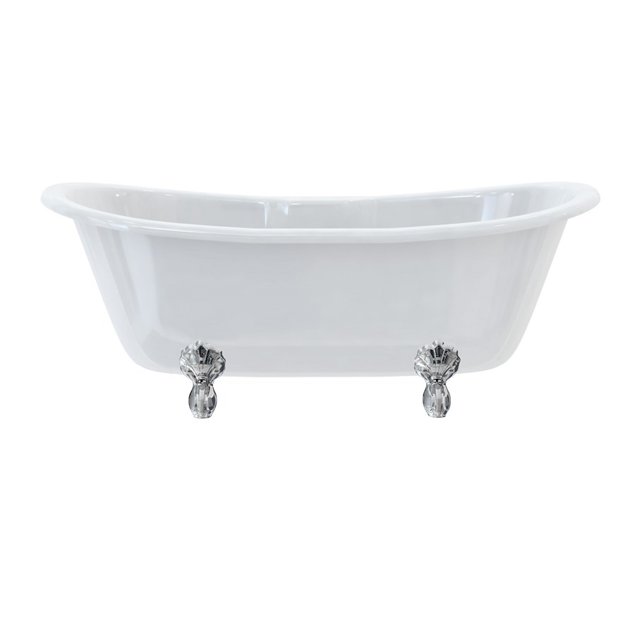Burlington Двухсторонняя ванна Bateau с роскошными ножками с ножками Luxury Arc в черном цвете L2B T10F 