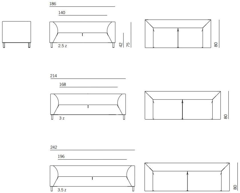 Montis Мягкий диван из ткани Fox sun-id-1441784 - Вид №5