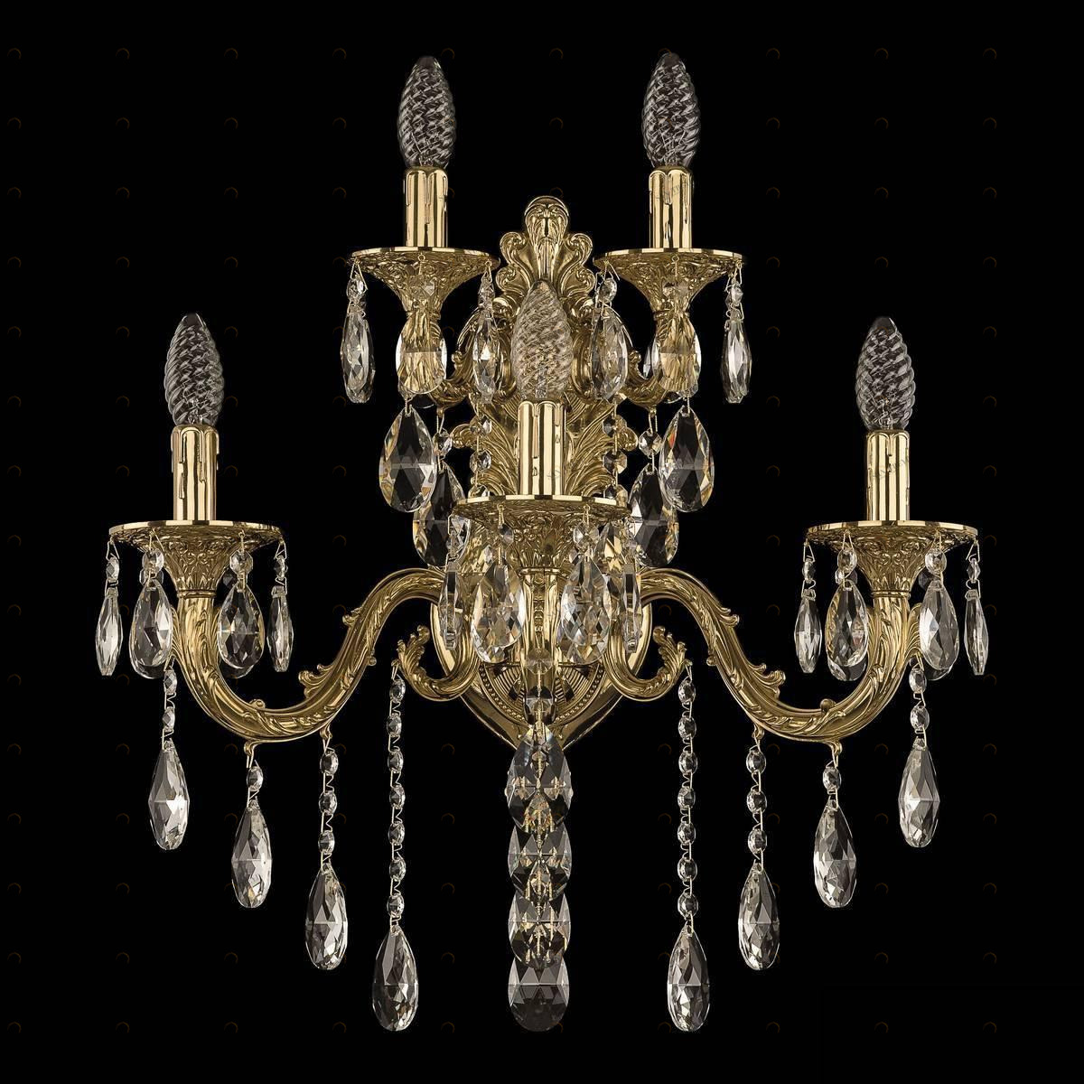 Бра настенное золотистое Bohemia Ivele 7101B16 BOHEMIA IVELE СВЕЧА 00-3889073 Золото 