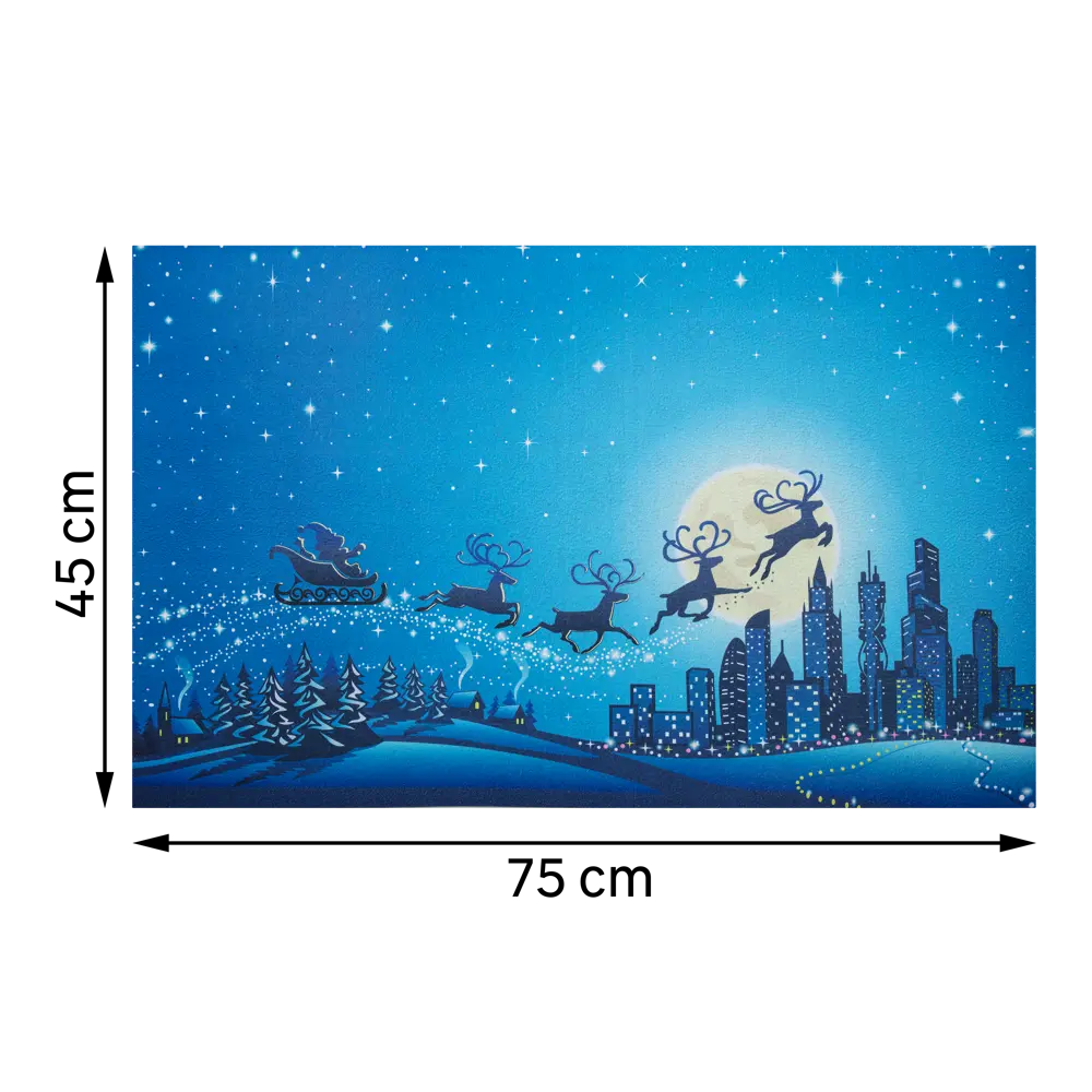 Коврик NY Santa 45x75 см резина 88249637 STLM-2141612 INSPIRE  - Вид №2