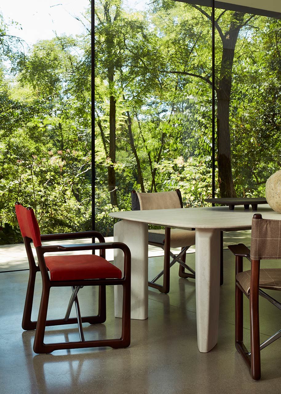 Травертин прямоугольный садовый стол Exteta 10th ARCH-00046705 - Вид №7