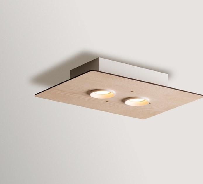 Milan Iluminacion Точечный светильник прямоугольной формы из ясеня  6708 - 6709  - Вид №1