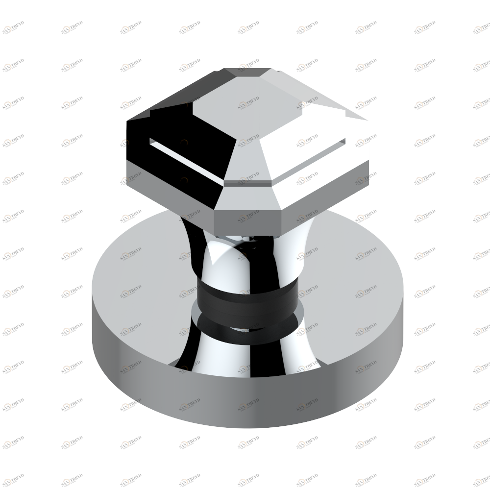 A56-334 Донный клапан для раковины с внешним штоком управления Thg-paris Art Déco cristal Хром A56-334 CAT.A