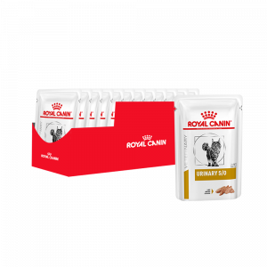 ПР0048732*12 Корм для кошек Vet Diet Urinary S/O при лечении МКБ, цыпленок (паштет) пауч 85г (упаковка - 12 шт) ROYAL CANIN