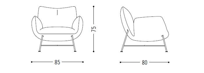 Кожаное кресло с подлокотниками COR Jalis ARCH-00042951 - Вид №4