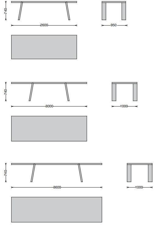 Porro Прямоугольный деревянный стол sun-id-1460095 - Вид №3