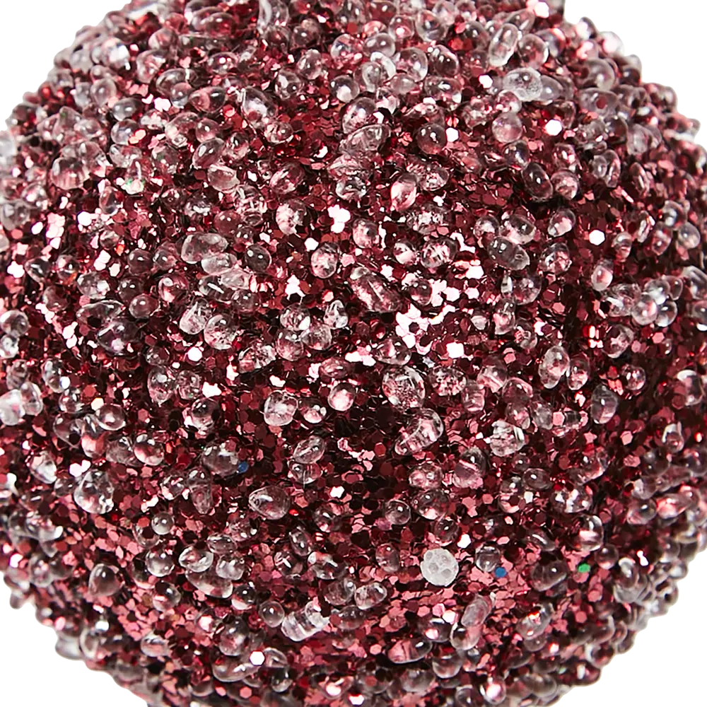 Елочный шар KREAFORTA с блестками темно-розовый ø8 см 89420670 STLM-1584568 - Вид №2