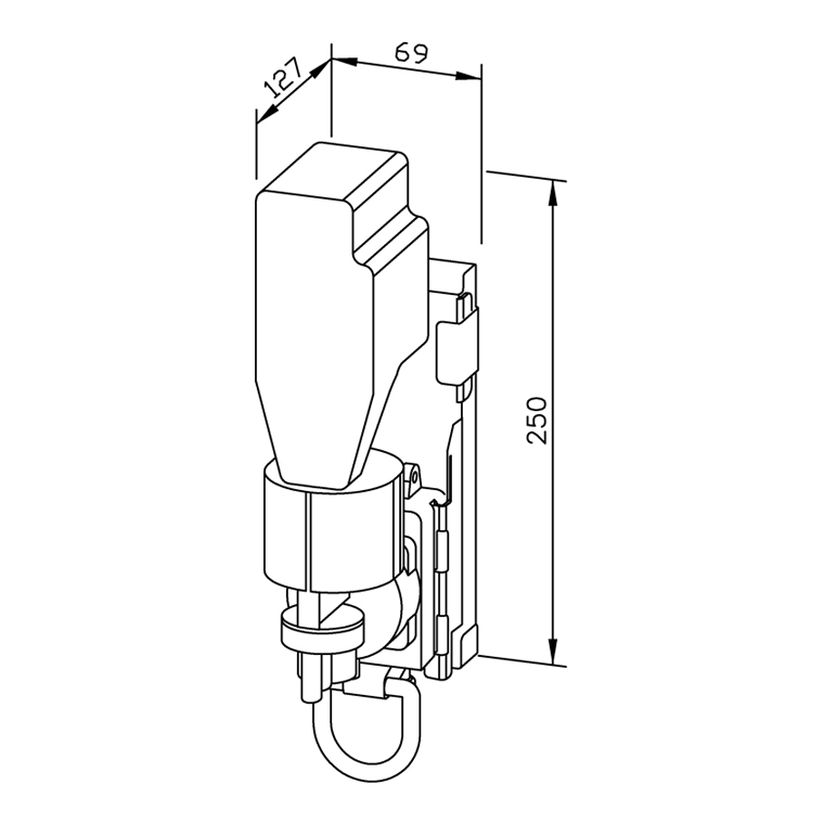 727048 Дозатор пенного мыла для крепления за зеркалом WP174-5 WAGNER_EWAR Wagner Ewar  - Вид №1