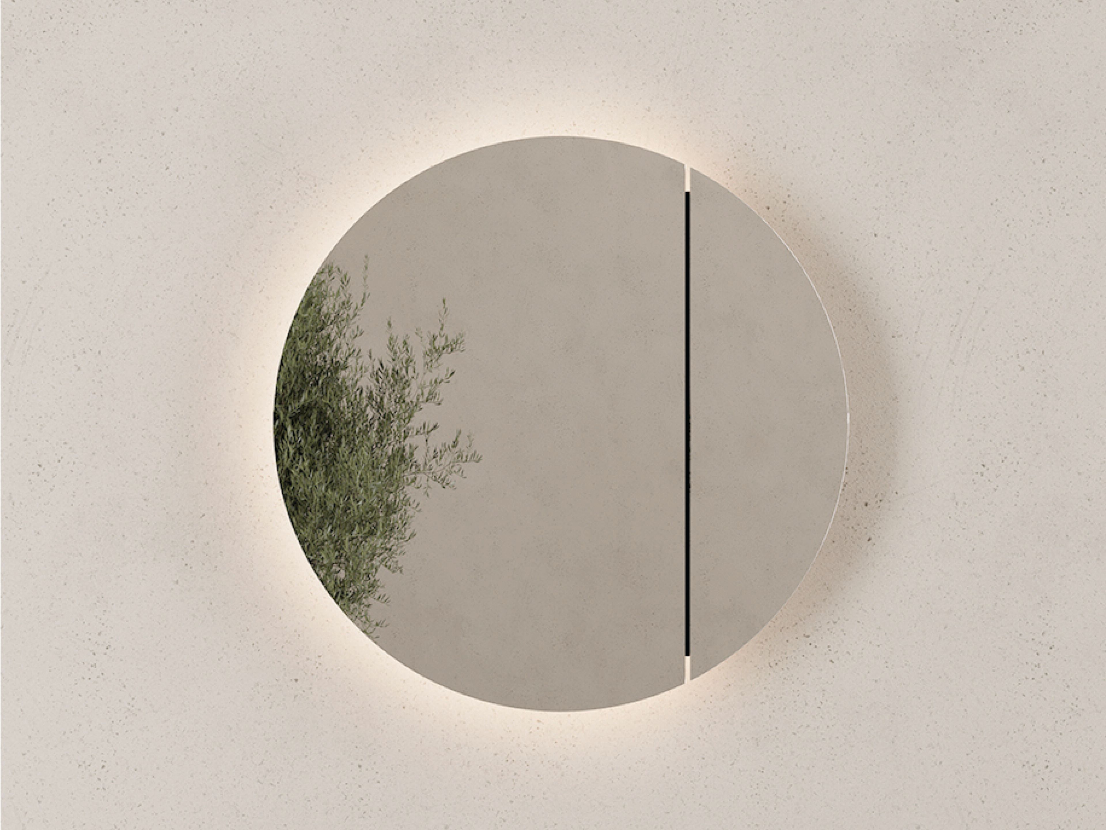 Круглое зеркало со встроенным освещением для ванной комнаты Nic Луна ARCH-00036437