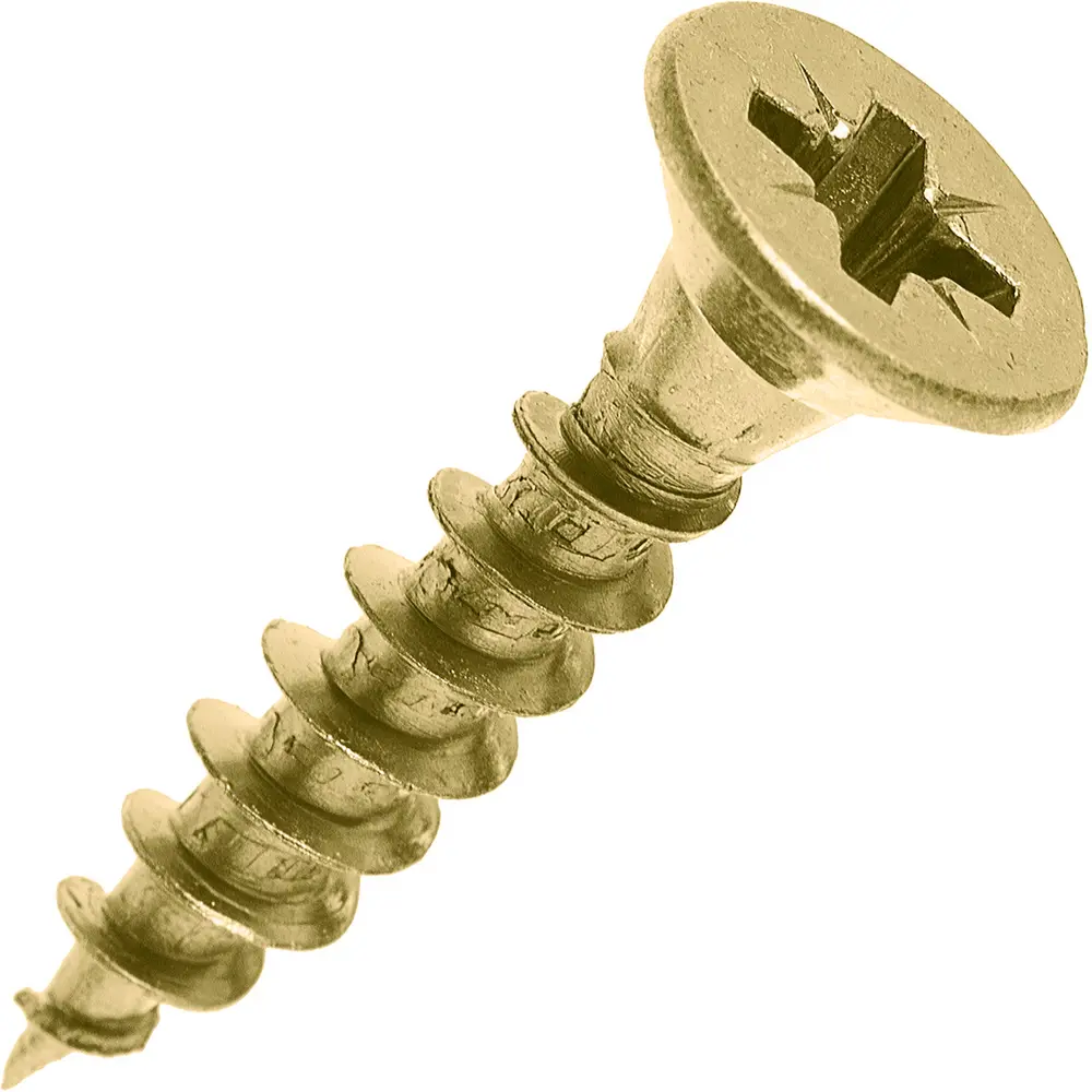 Саморезы универсальные Standers 6х30 мм цвет жёлтый, 15 шт STLM-2100545