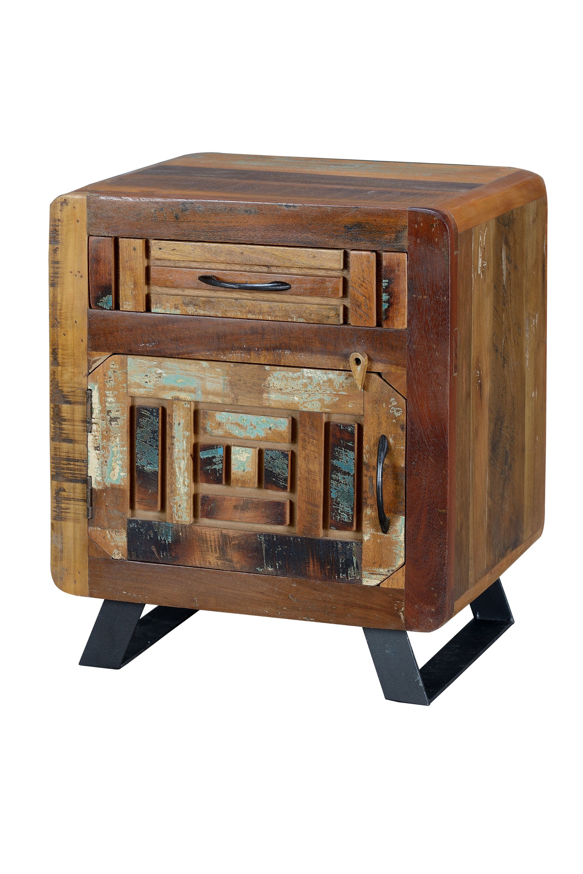 Деревянная прямоугольная тумбочка с ящиками Giner y Colomer Хайдарабад ARCH-00058200 - Вид №1