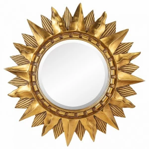 Зеркало-солнце 85 см античное золото Sol Gold ART-ZERKALO ДИЗАЙНЕРСКИЕ 00-3884073 Зеркальный;золото