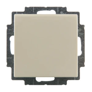 Розетка встраиваемая ABB Basic 55 с заземлением с крышкой цвет бежевый 13596157 STLM-2086526