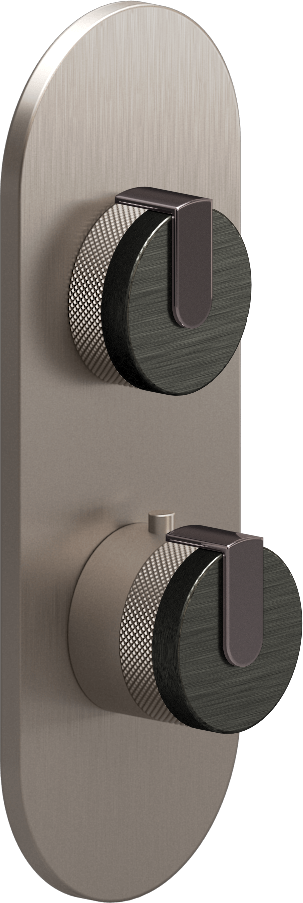 E-8026-R1BOXE0-L1OX-SN-T Планка M-Series с 2 ручками - Внешняя часть GRAFF MOD+