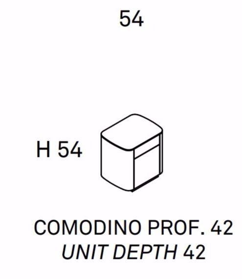 Caccaro Прямоугольная тумбочка из дерева с ящиками Sideview sun-id-1381868 - Вид №1