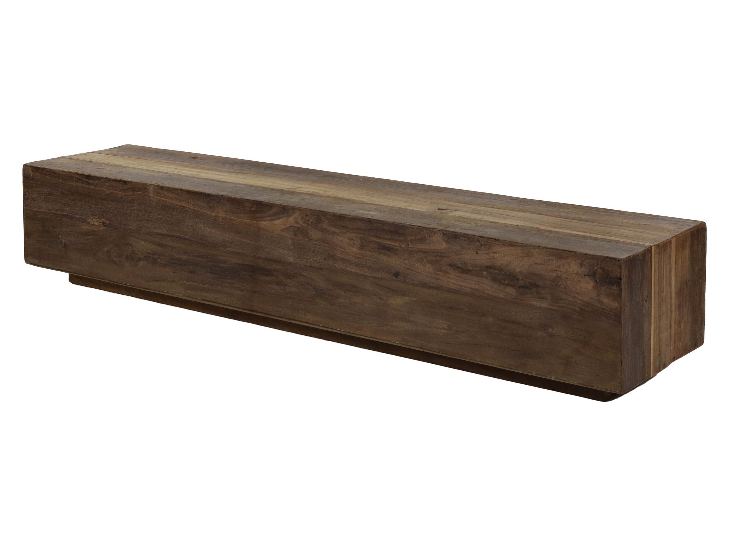 Мелиорированный деревянный низкий прямоугольный журнальный столик POMAX TEMBA ARCH-00013761 - Вид №1