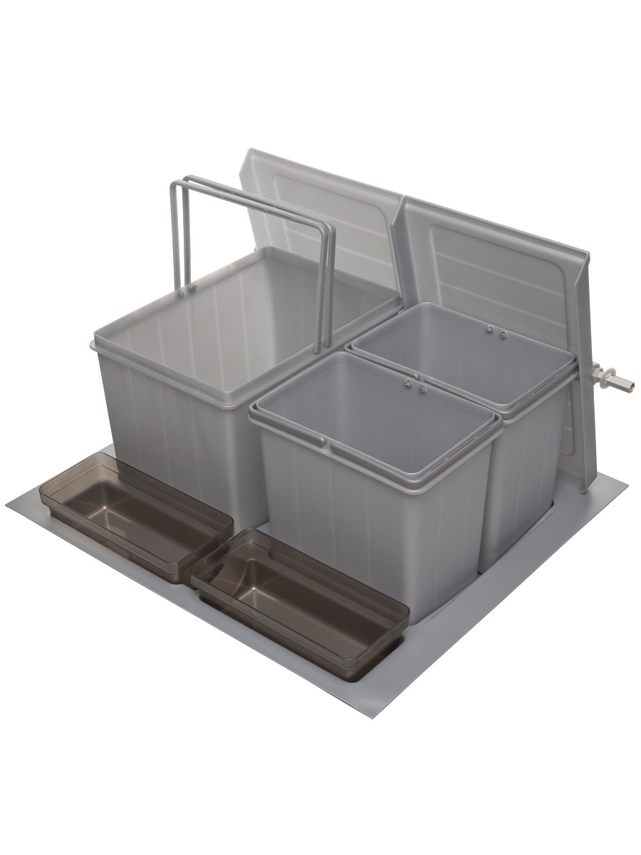 Система сортировки мусора Omega Top 600/24/3 Metallic Grey NAVAKO 10318 - Вид №1
