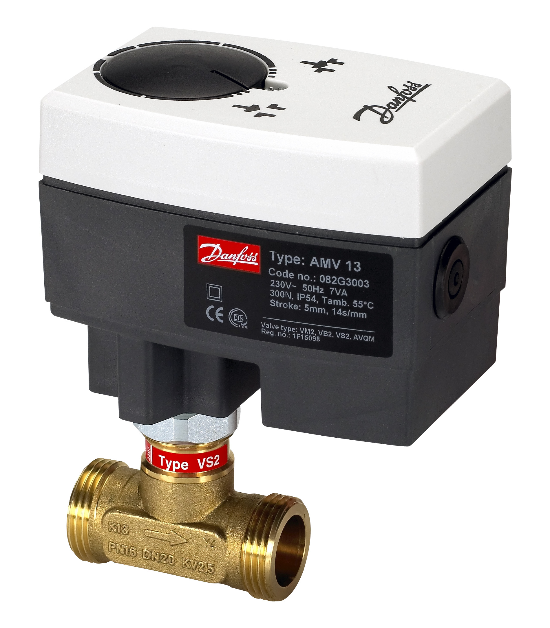 Danfoss Редукторные электроприводы с трехпозиционным управлением Электропривод импульсный AMV23 230B 082G3009  - Вид №18