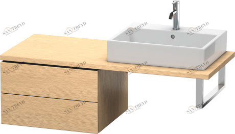 LC583801212 L-Cube Шкафчик для консоли Дуб брашированный, натуральный шпон Duravit