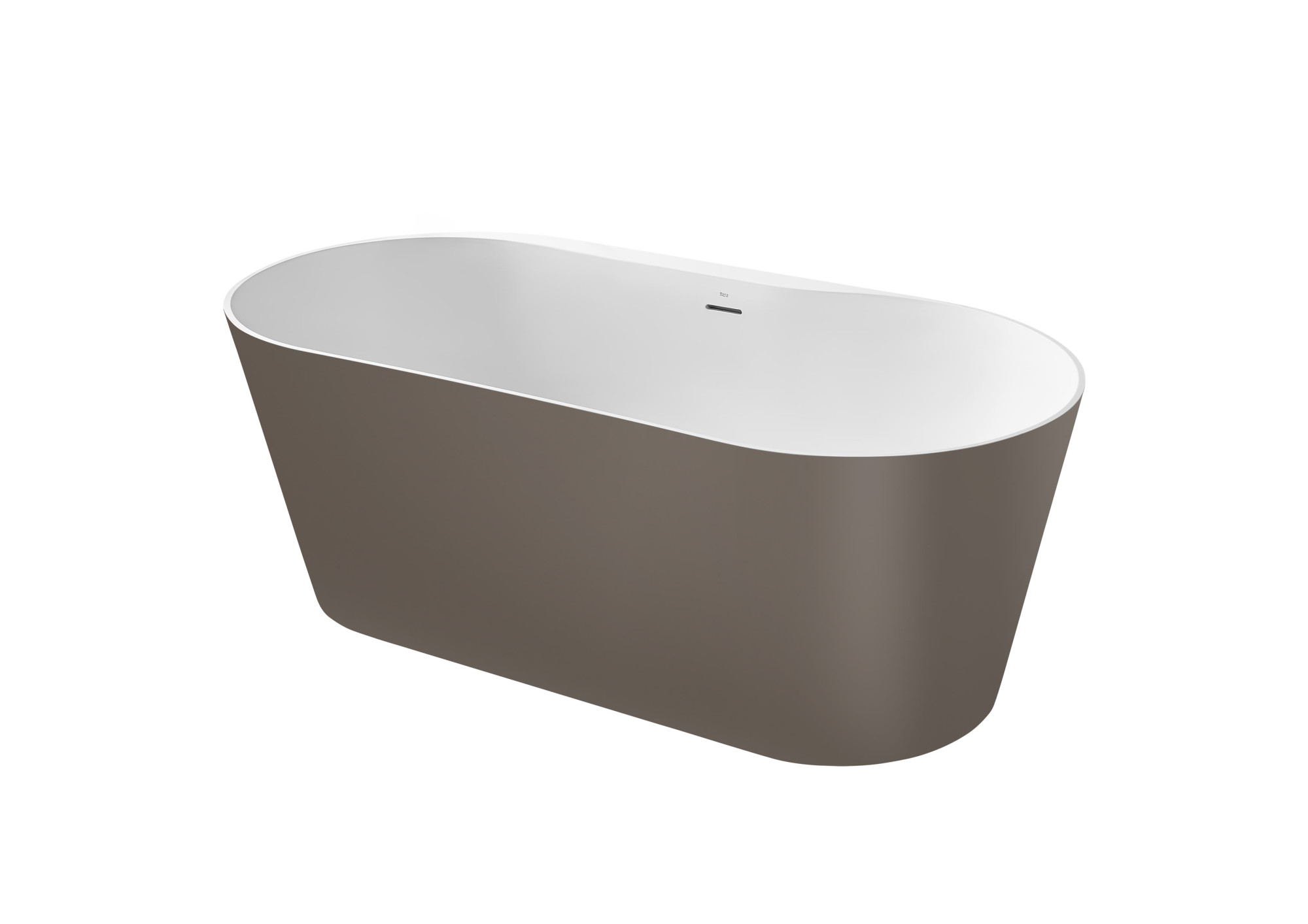 A2484660C0 Овальная ванна STONEX® со сливом Click-Clack и сифоном ROCA Raina 