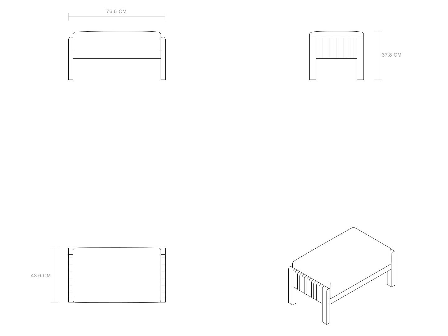 Тканевая мягкая подставка для ног Phantom Hands Niwar ARCH-00148199 - Вид №4