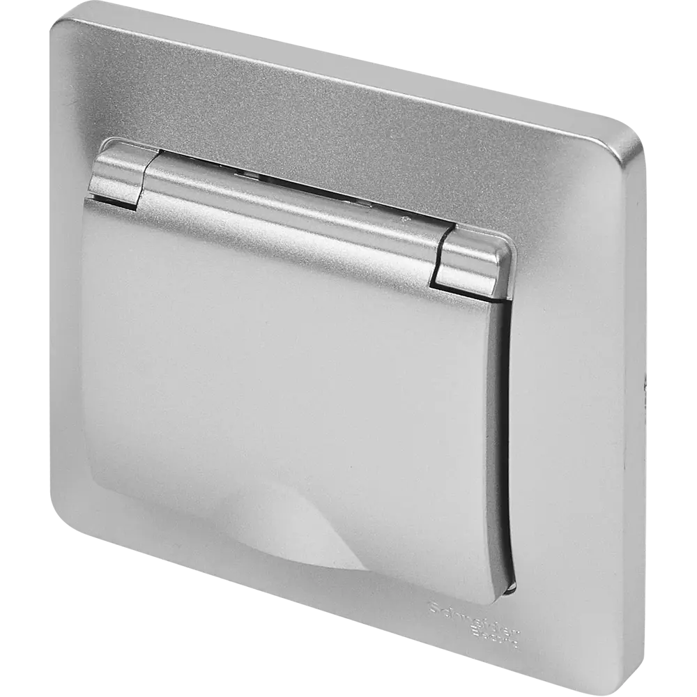 Schneider Electric Glossa - розетка с заземлением и защитными шторками 86710194 STLM-0070809 - Вид №1