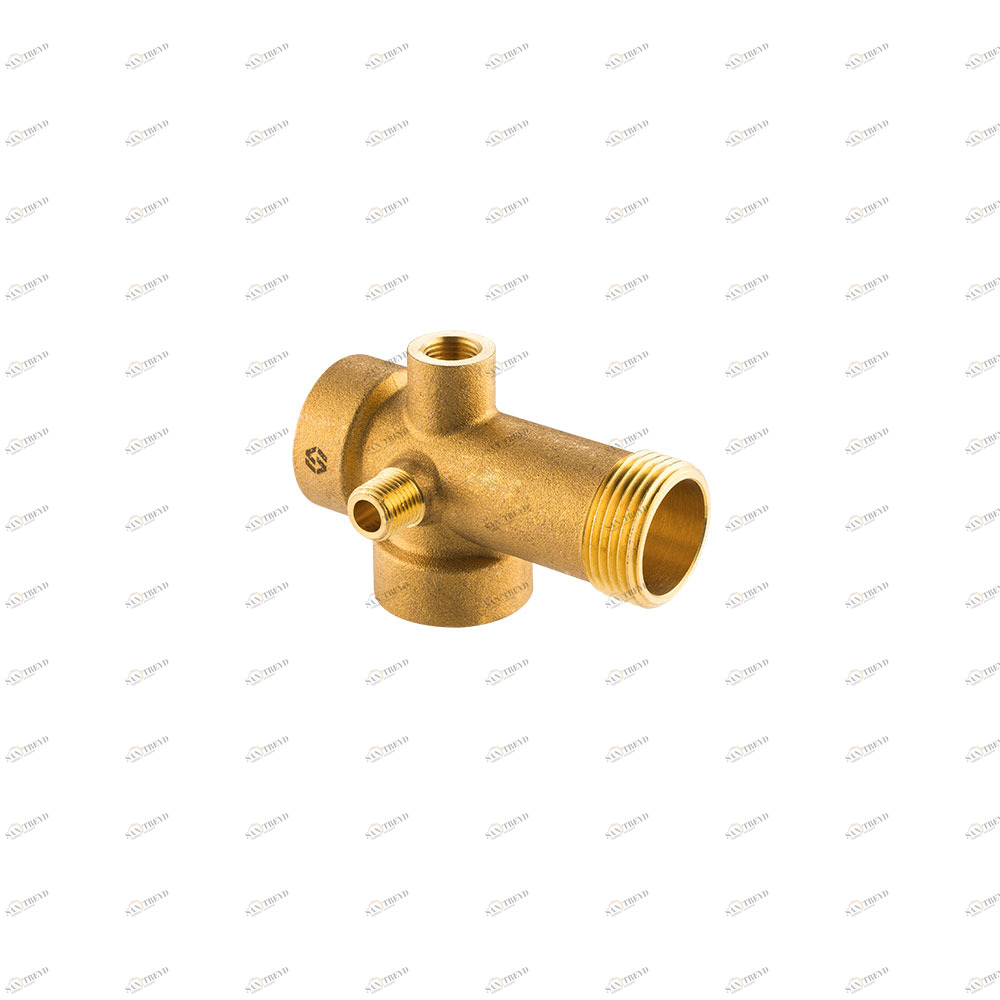 Пятиходовой (BF.596.06) переходник для насосной станции MVI 1" x 1" x 1" x 1/4" x 1/4" x 92 mm BF.596.06 Santreyd 