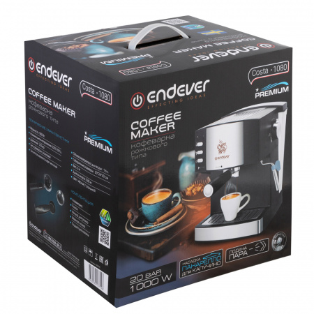 5364271 Кофеварка рожковая Endever Costa-1080 черный STDN-0067745 - Вид №8