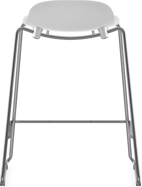 603230 Barstool 65 см Stacking Chrome White Normann Copenhagen Form - Вид №3