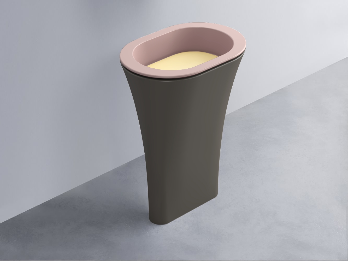 AMLA65-CP+AMPILO-CN+AMCOLO-FN Раковина Amedeo Ovale отдельностоящая cielo Enjoy + Amedeo Ceramica Cielo