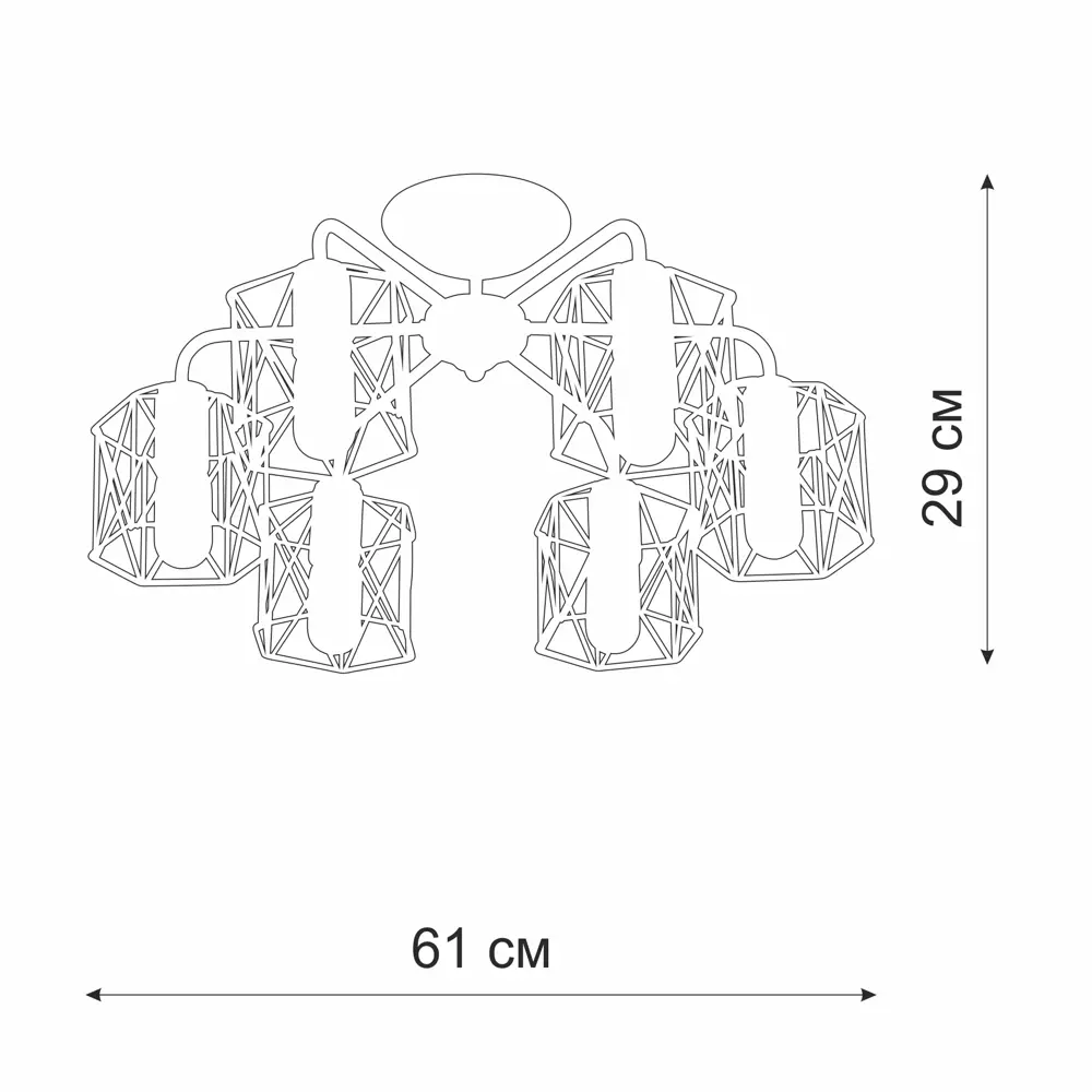 Люстра Vitaluce Актавия - элегантное черное освещение для гостиной 83139322 STLM-0039284 - Вид №11