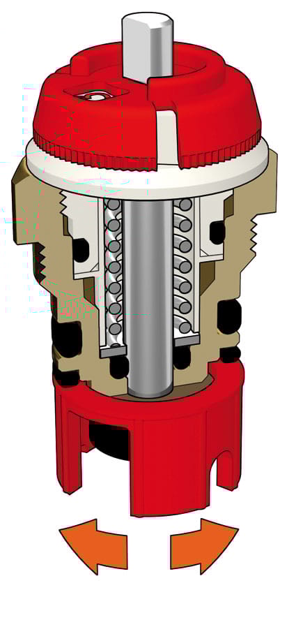 Термостатический клапан с предварительной настройкой CALEFFI 422 ARCH-00077893