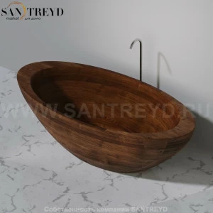 UWD BAULA N2 Ванна свободностоящая 200 см из сапели N2Baula200.sapele