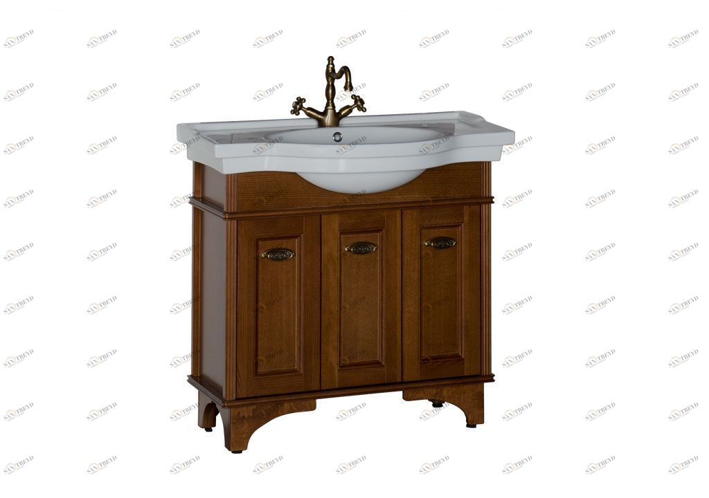 Тумба с раковиной Aquanet Николь 90 орех 0018051700176643
