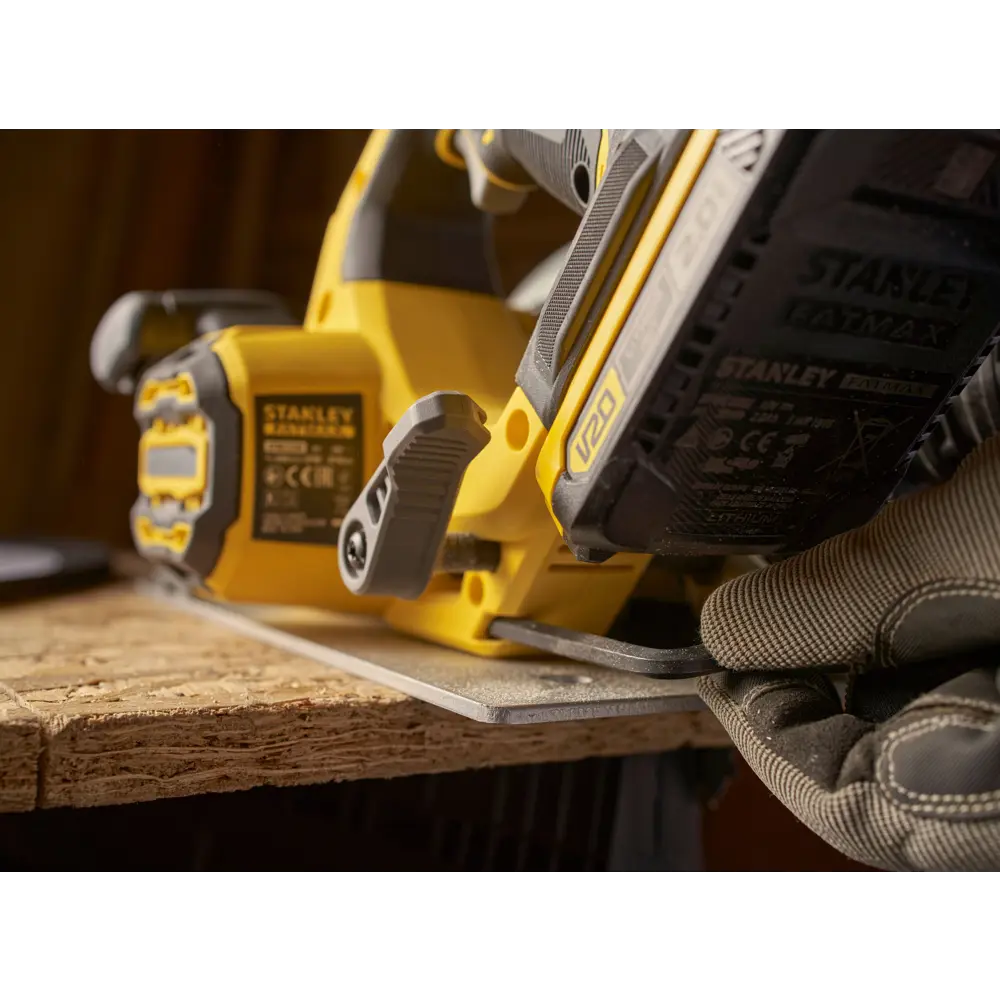 Циркулярная пила аккумуляторная Stanley Fatmax SFMCS550B-XJ, 18 В, 190 мм, без АКБ и ЗУ STLM-2064637 - Вид №8