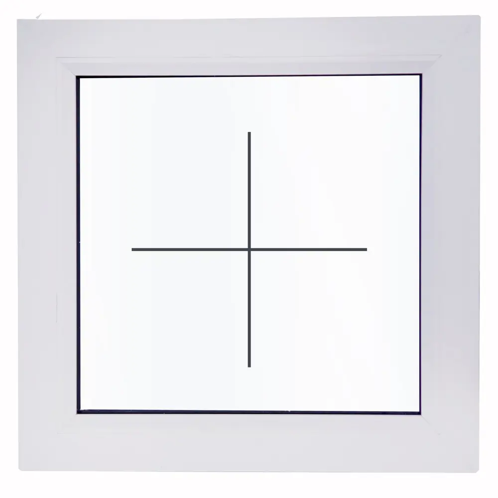 Окно пластиковое ПВХ Deceuninck одностворчатое 650x600 мм (ВxШ) глухое однокамерный стеклопакет белый/белый STLM-2164486