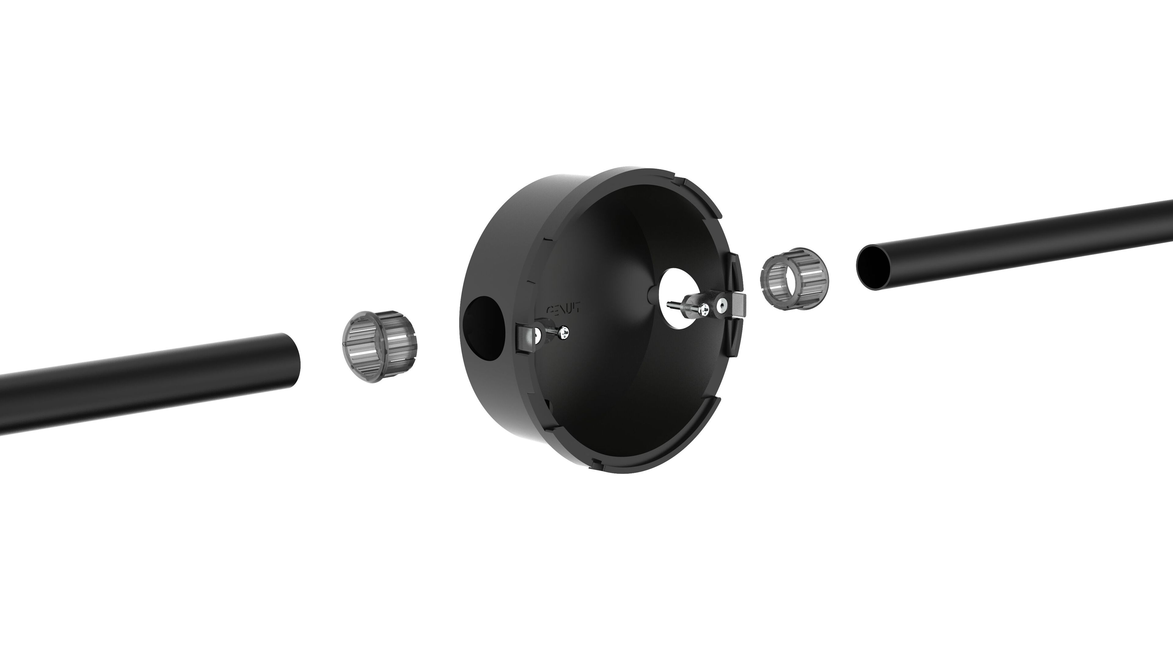 Анодированный алюминиевый настенный светильник Genuit Graphite ARCH-00073620 - Вид №3