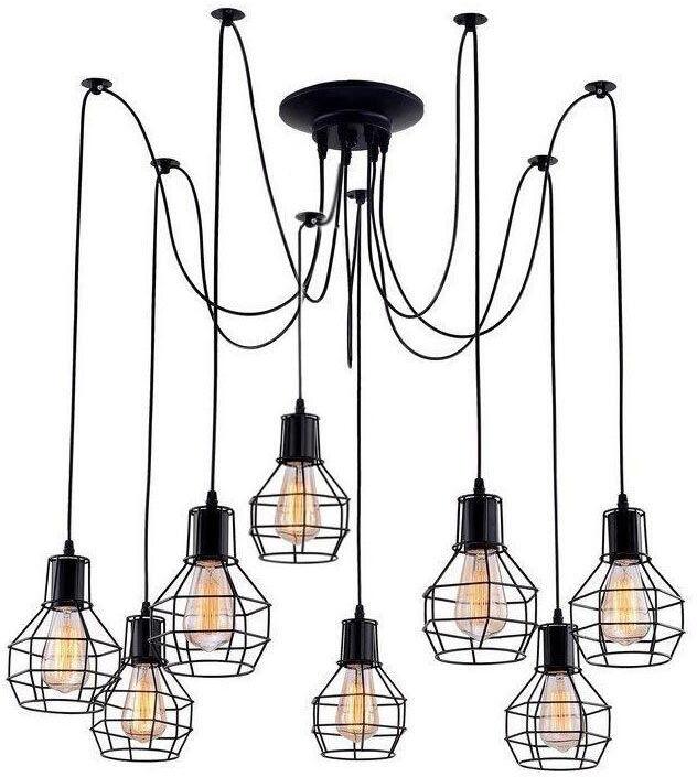 1129/8S (Black) Подвесная люстра Escada 1129