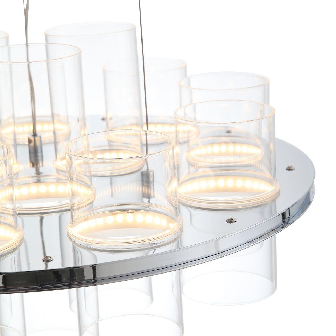 Подвесная светодиодная люстра ST Luce Biciere SL430.103.12 ST LUCE ДИЗАЙНЕРСКИЕ, BICIERE 222798 Хром  - Вид №1