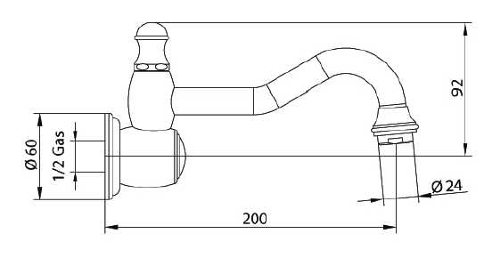 618120YY06 Излив Bandini Antica Santreyd - Вид №1