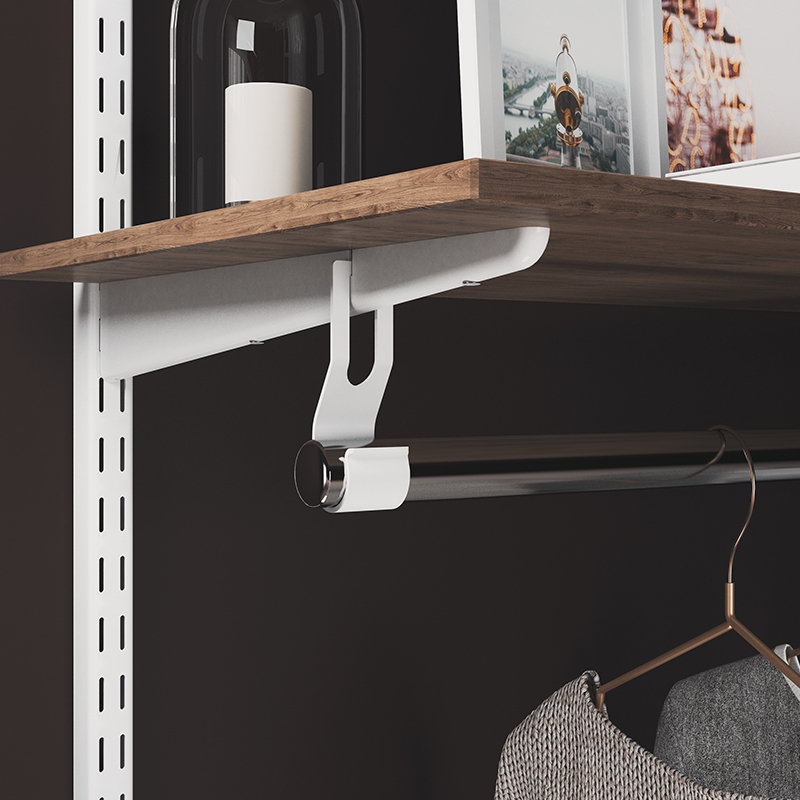 Кронштейн для перекладины , 30x30x100 мм, белый LJPS0463 Public Steel Россия  - Вид №3