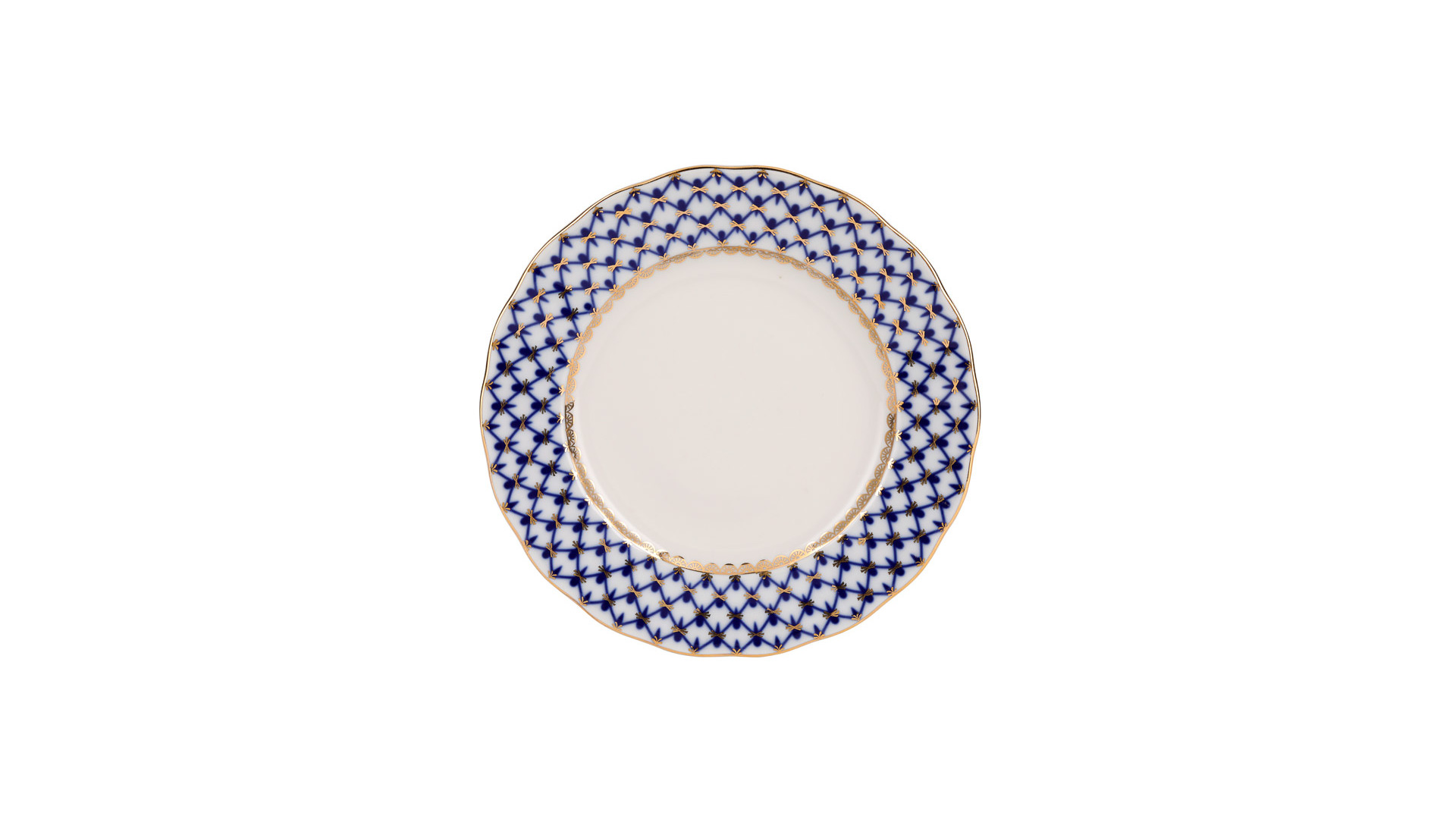 10536223 Императорский фарфоровый завод Сервиз кофейный ИФЗ "Кобальтовая сетка" на 6 персон 20 предметов, ф.Тюльпан Фарфор твердый  - Вид №8