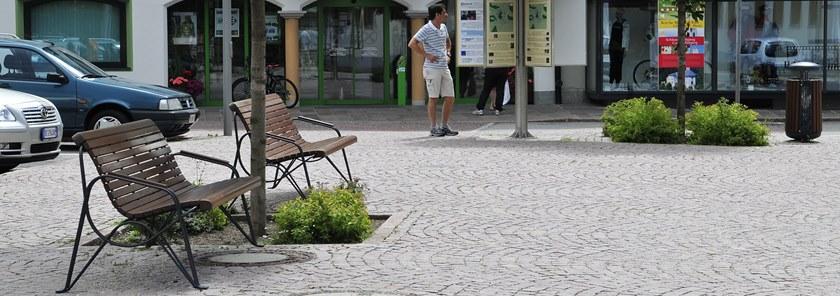 Euroform W Скамья из дерева с подлокотниками со спинкой Ambiente 53, 54, 55 - Вид №3