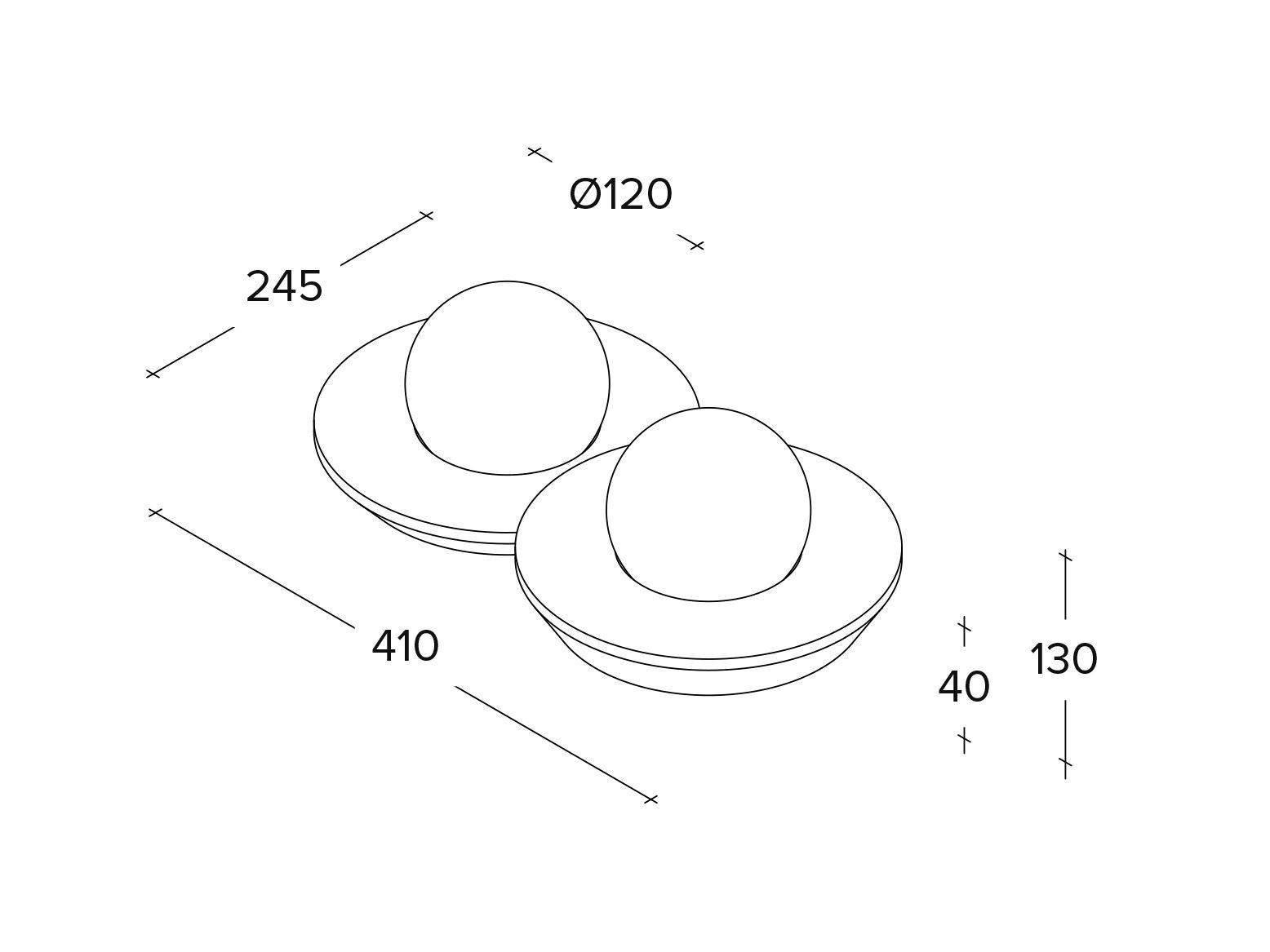 Гипсовая настенная лампа Tecnico CICLADI TONDA ARCH-00110544 - Вид №4