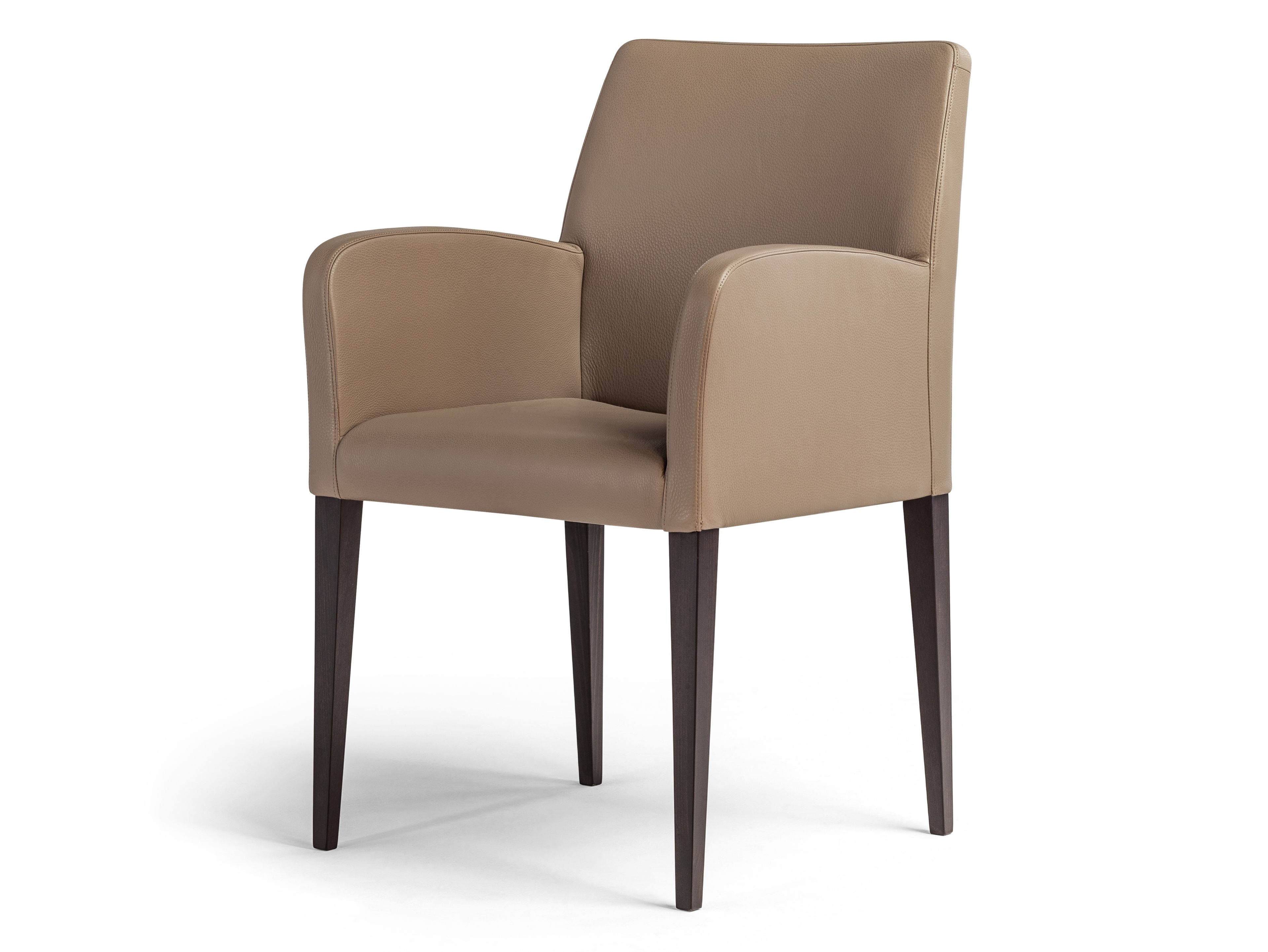 Кожаный стул с подлокотниками Poltrona Frau коллекция-столы и стулья ARCH-00058055