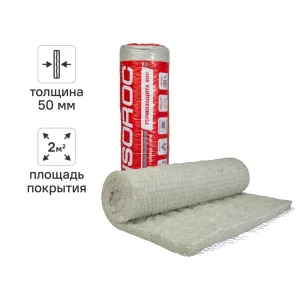 Утеплитель Isoroc Термозащита для труб и каминов 50 мм 1 шт 1000x2000 мм 2 м² 83814745 STLM-2197620