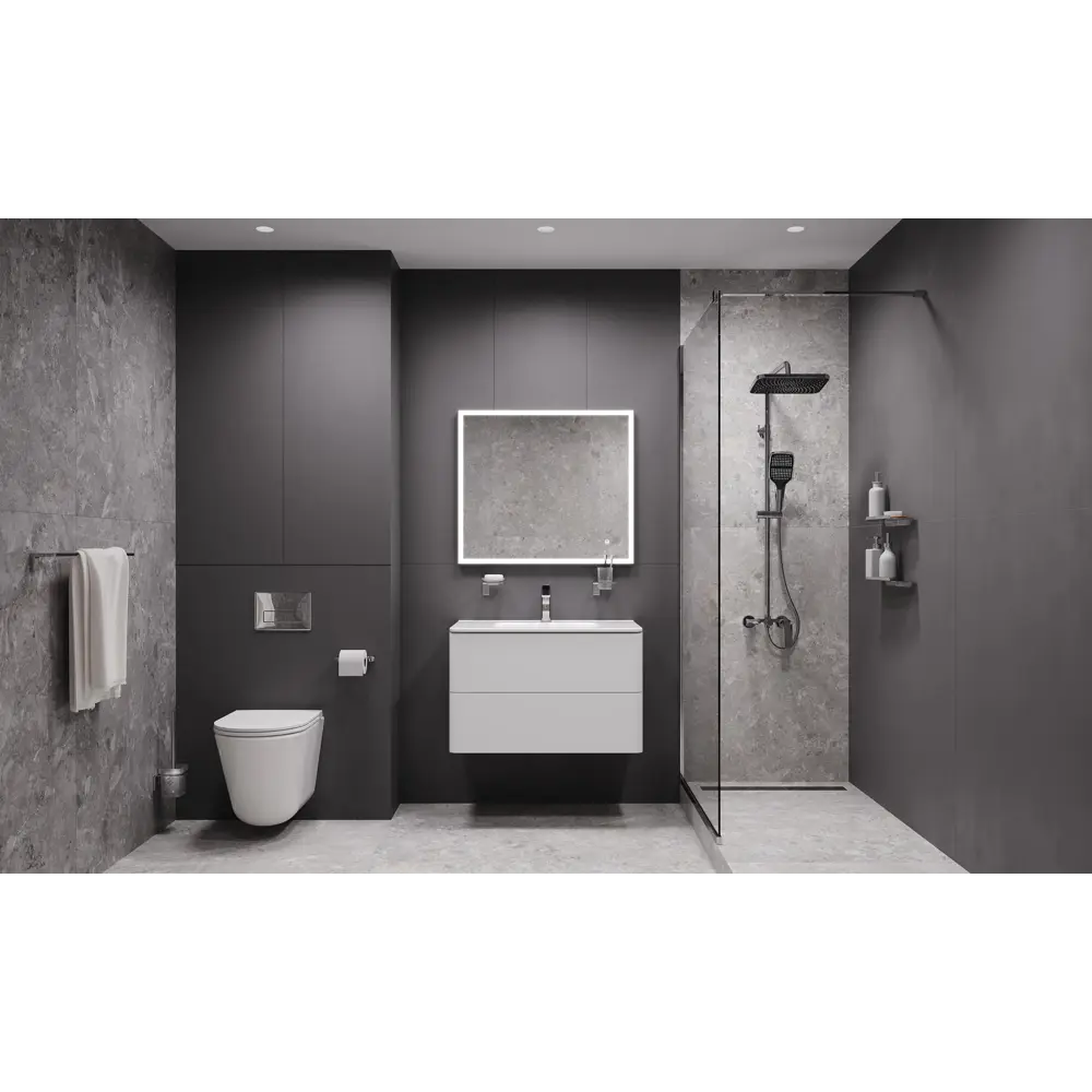 IDDIS Lahta - Хромированный полотенцедержатель с плавными линиями 89379376 STLM-1585060 - Вид №2